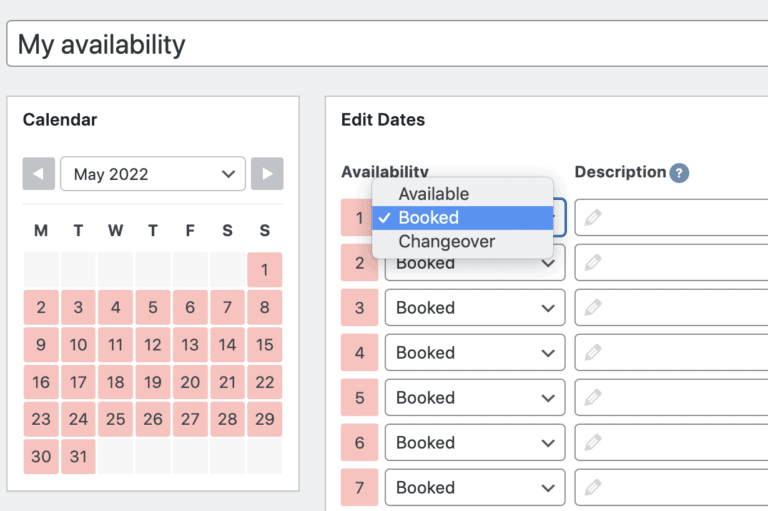 Adding an availability calendar to your WordPress website (with pictures)